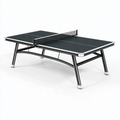 Tischtennistisch 274 x 152 x 76 cm Schwarz Stahl für Indoor-Spiel mit Netz