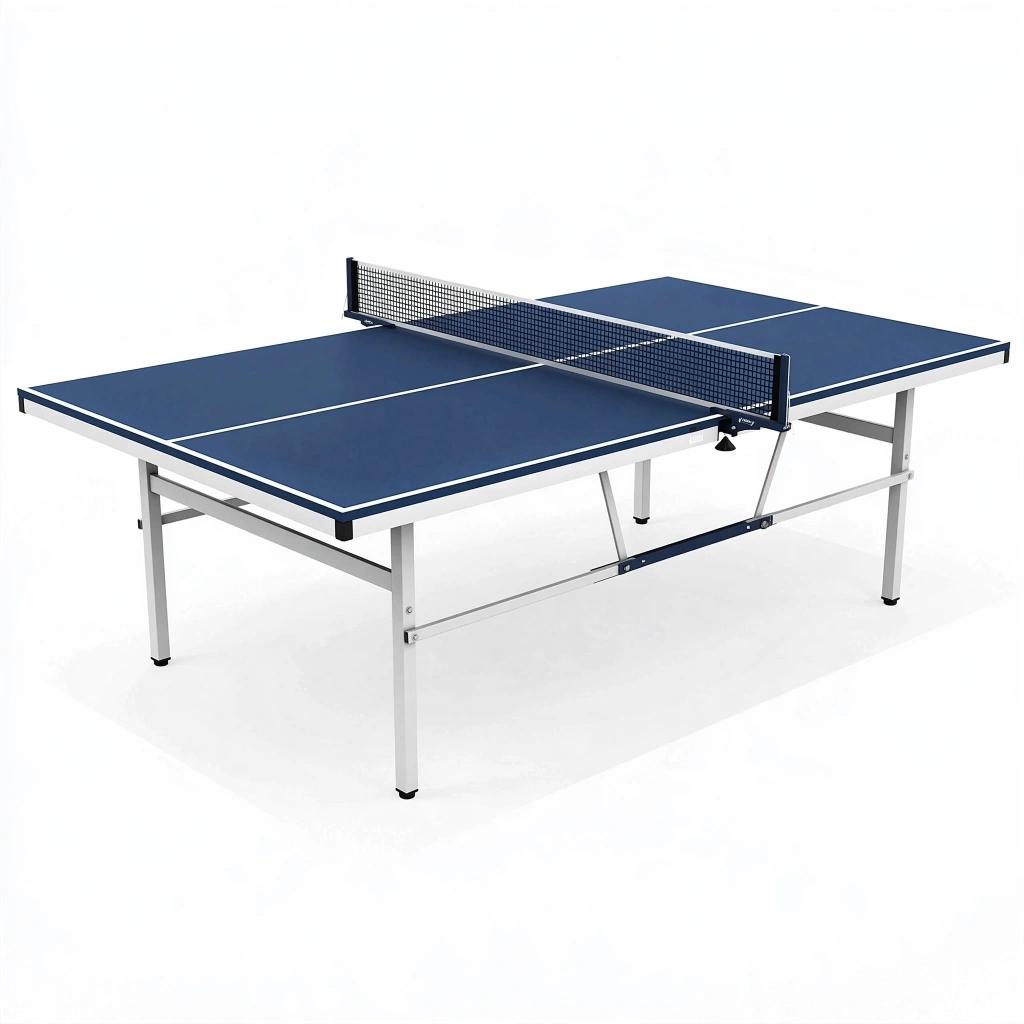 Tischtennistisch 274 x 152.5 x 76 cm Blau Metallrahmen für Innenräume